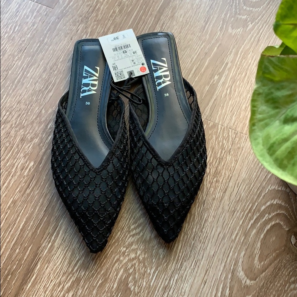 NWT Zara Slip on Mule